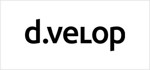 d.velop logo in black text on a white background.